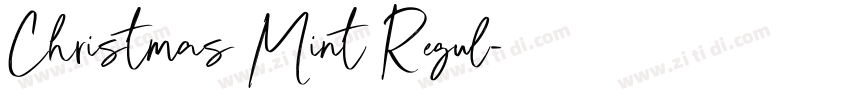 Christmas Mint Regul字体转换